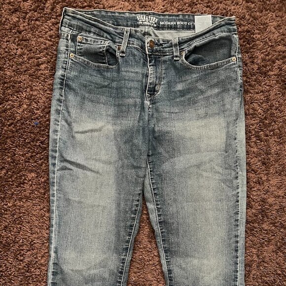 Signature by Levi Strauss & Co. Modern Boot Cut Mid Rise Jeans Size 12 L;  31x34 - Picture 3 of 10